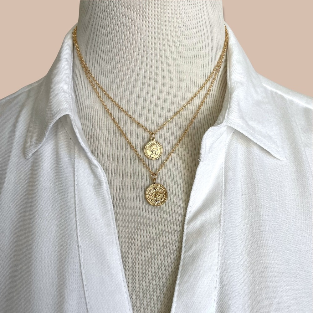 CLEARANCE🔥 Double Layer Coin Necklace